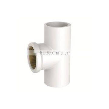 HIGH QUANLITY FEMALE TEE COPPER THREAD OF PVC GB STANDARD PIPES & FITTINGS FOR WATER SUPPLY