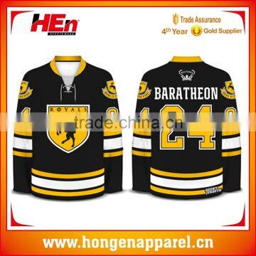 Hongen apparel best price sports wear Practice hockey jersey Kids hockey shirts