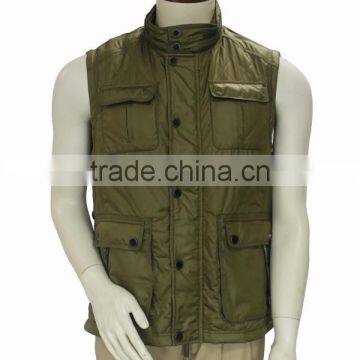 Wholesale men's fitted winter down vest casual jackets coats