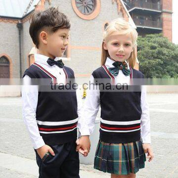 Wholesale Spring Autumn Young Girls and Boys School Uniform photo-2