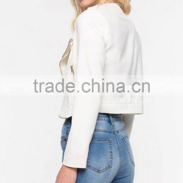 OEM Service New Design Custom Woman Sexy Layed Jacket photo-4
