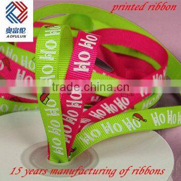 Printed Christmas Grosgrain Ribbon