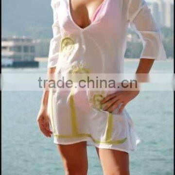 White beach kaftan