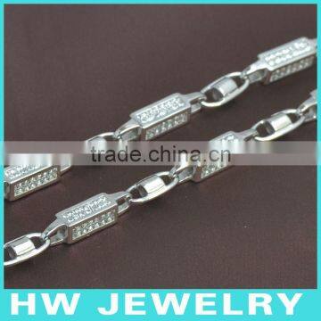 Bullet Chain, 36inch, Bling Bling Jewelry Necklace, Hip Hop Men Necklace,, Ice Out Jewelry,HWNE90318 photo-3