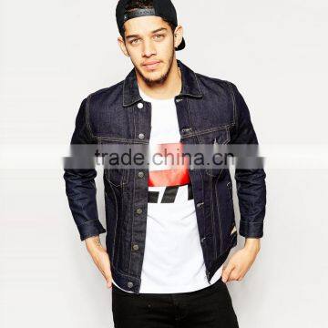 Boys Fancy Jacket Dark Blue With Metal Button Outdoor Casual Wear