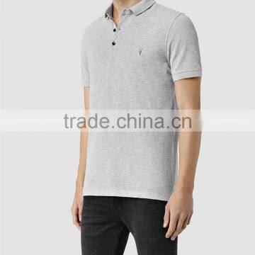 MGOO Custom Logos Grey Marvel Polo Shirts Tops Golf Polo Embroidery Teamwear Comfortable Cotton Spandex Shirts photo-3