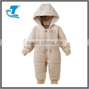 Winter Thick Padded Long Sleeve Romper Baby With Hood