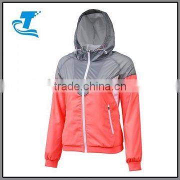 Spring Windproof Jacket Women Sports Apparel With Hood