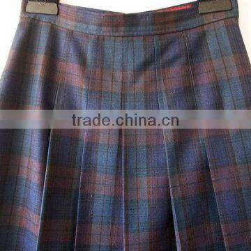 2017 New Design Pleated School Uniform Design Plaid Skirts photo-4