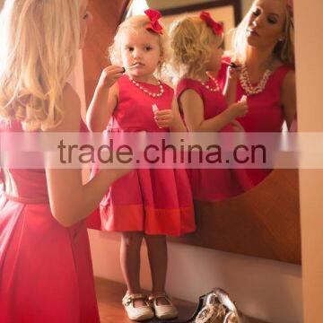 High Quality Mother And Daughter Matching Dresses Mommy Daughter Dress Mother And Daughter Matching Outfits photo-4