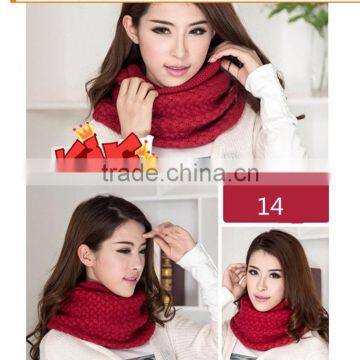 New Arrival Different Color Choice Fashion Design High Quality Acrylics Material Solid Infinity Hijab Scarf for Ladies photo-4