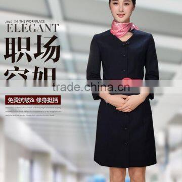 Custom Nice and Chantilly Stewardess Flight Attendant Airline Dress Design Wholesaele photo-5