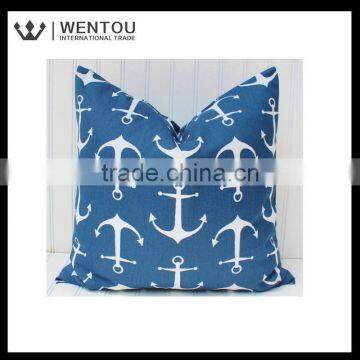 Hot Sale Fashion Anchors CoastalTurquoise Throw Pillow photo-2