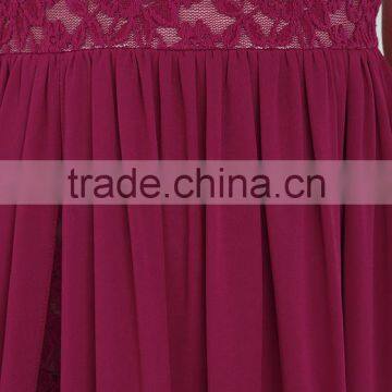 Make Way for Wonderful Berry Red Lace Maxi Dress photo-6