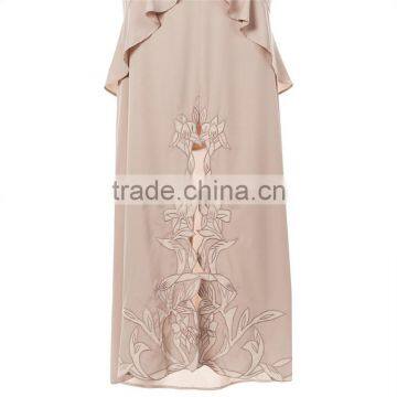 Factory Price Hot Sale Lace Ruffle Pencil Women Skirt Long Maxi
