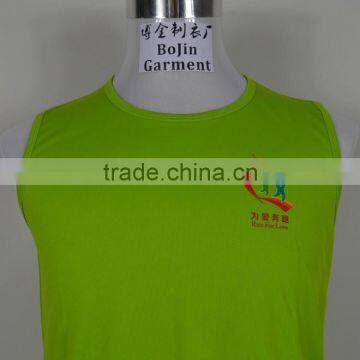 Green Color Dry-fit Short Sleeved T-shirts With Logo for Men