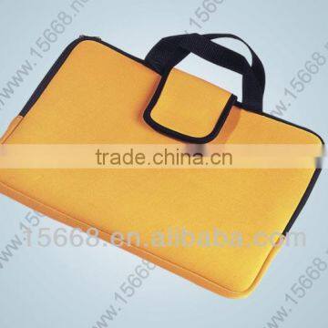 yellow hot sale neoprene laptop bag with handle