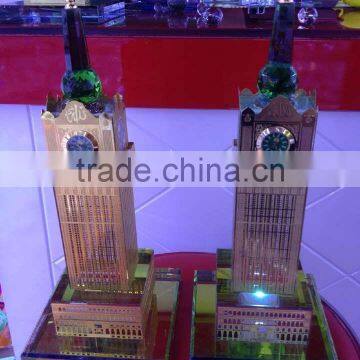 Crystal Makkah Clock Tower Model for Souvenir Gift KJJ-01 photo-3
