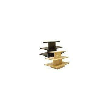 Retail Shop portable 4 Way Wooden, MDF Display Stands units for display clothes and shoes