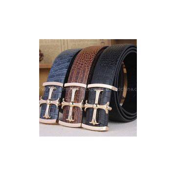 High Quality Cowhide Cross Buckle The Leisure Leather Belt, The High Quality Cowhide Men Leisure Belt,Welcome To Sample Custom