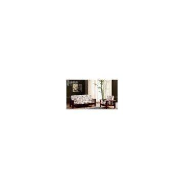 contemporary living room wooden sofas with seat cushion