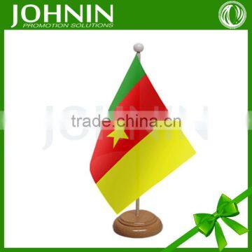 wholesale cheap factory promotional satin desk flag printing