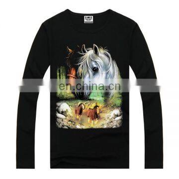 Horse print high quality t shirts,novelty t shirts wholesale