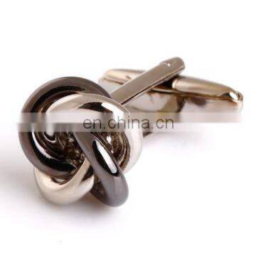 High Quality Silver Metal Knot Cufflinks photo-4