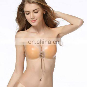2017 Best Selling Two Colors Seamless Self Adhesive Sticky Bra photo-4