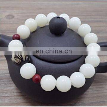 Handmade Beaded Bracelet Aventurine Beads Antique Brass Lotus Flower Charm Gift DIY malas Rosary bracelet