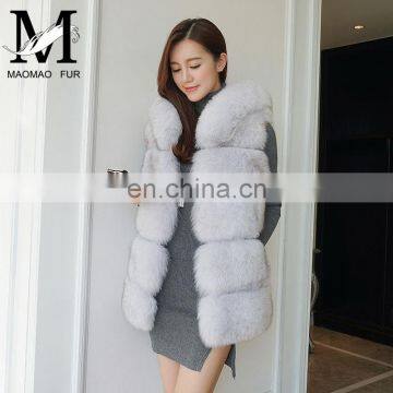 Top Grade Luxury Natural Fox Fur Vest Real Fur Vests China Fur Vest