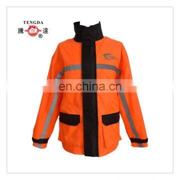 Custom Polyester Taffeta Coated Pvc Rainsuit for Outdoor Worker photo-3