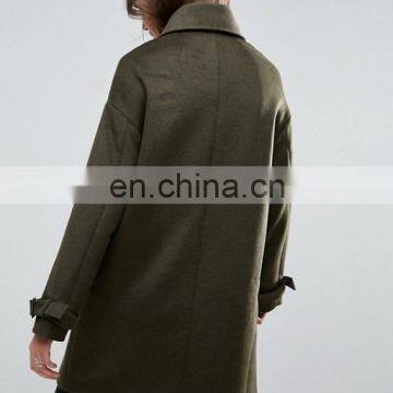 High-grade Women Long Wool Women Overcoat Paragraph Dust Coat photo-3