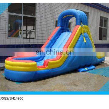 commercial inflatable water slide ,inflatable slide with wet pool