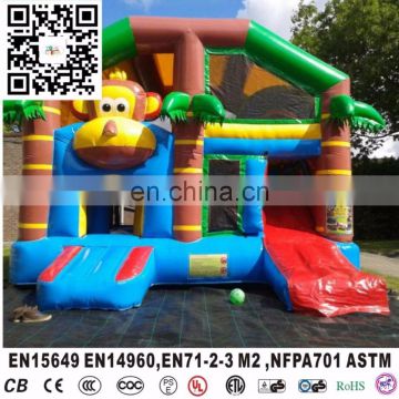 newest monkey jungle inflatable lovely jumping castle, bouncer outdoor bouncer for kids,bounce house