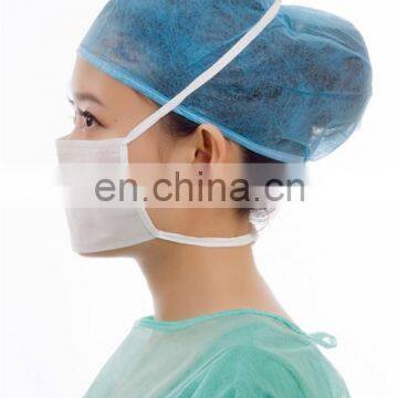 Hospital nursing anti mers PP 2ply 3ply mouth mask with tie-on