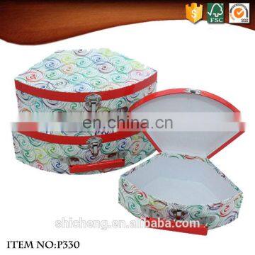 Kids Barbie Doll Cardboard Paper Suitcase With Metal Lock photo-6