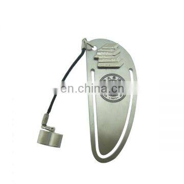 Custom Zinc Alloy Silver Own Design Magnetic Bookmark