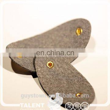 Custom Metal Casting Logo Tag Nail PU Leather Badge Patch for Shoe photo-5