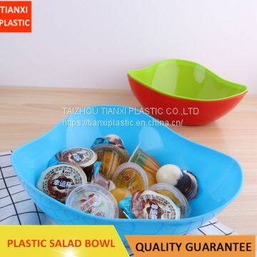 TXB-6 PLASTIC BOWL FRUIT BASKET SALAD BOWL