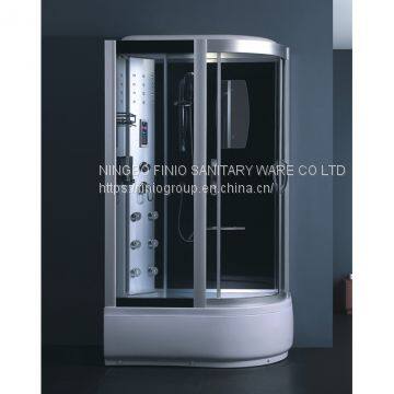 complete shower cabin/sliding door/oval shape H1452L
