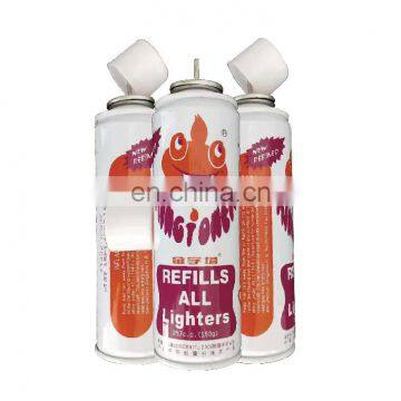 China butane lighter gas refill 125g and butane gas for lighters