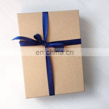 2018 new recyclable Kraft brown paper gift boxes with lid