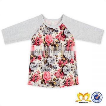 Baby Flower Raglan Tee Shirt Pictures Of Girls Cotton Tops