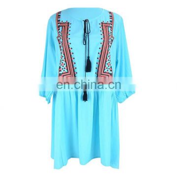 Plus Size Tunic Women Summer Beach Dress Swimwear Cover Up Sexy Cotton Embroidery Bikini Coverup Swim Skirt pareo plage sarongs