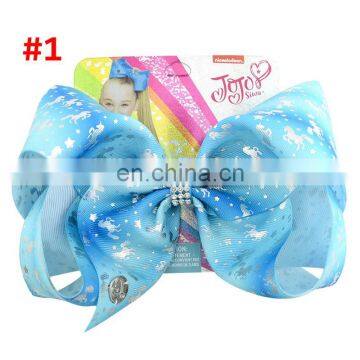 8Inches Girl Boutique Barrettes Children Unicorn Star Design Hairpins 14styles photo-4