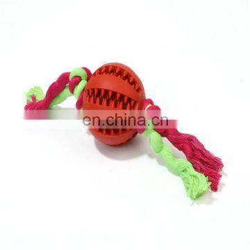 Dental Treat Soft Rubber Tooth Cleaning Dog Knot Ball Toys photo-4
