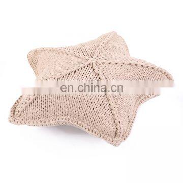 Home Decoration 100% Cotton Handmade Stars Shape Memory Foam Cushion /pillow photo-3