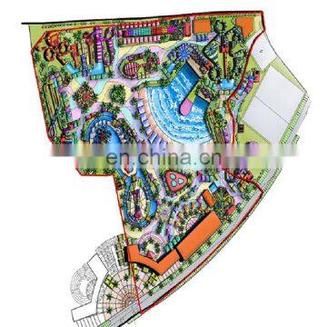 Site Plan Design Water Park Projects Combine Slides For Cruise Ships