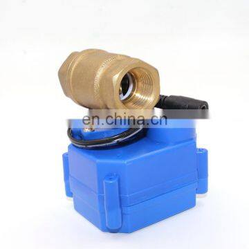 DC9-24V Timing valve brass 2 or 3 way mini water ball valve